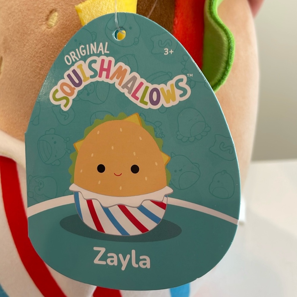 NWT 8” Zayla the Patriotic July 4th Sandwich 🥪Squishmallow - Picture 3 of 4